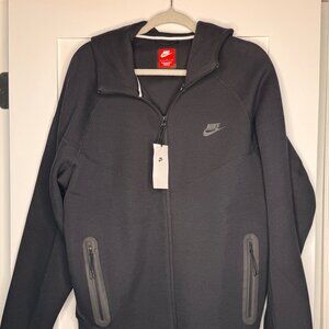 Men's Nike Tech Fleece Full-Zip Hoodie Black Size Large